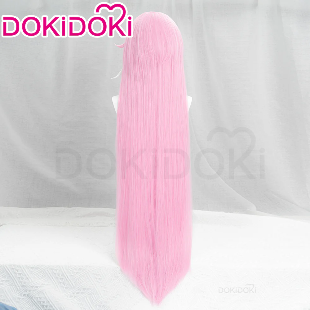 【Ready For Ship】DokiDoki Game Honkai Impact 3 Cosplay Elysia Cosplay Wig / Eyelashes Long Straight Pink Hair - Image 4