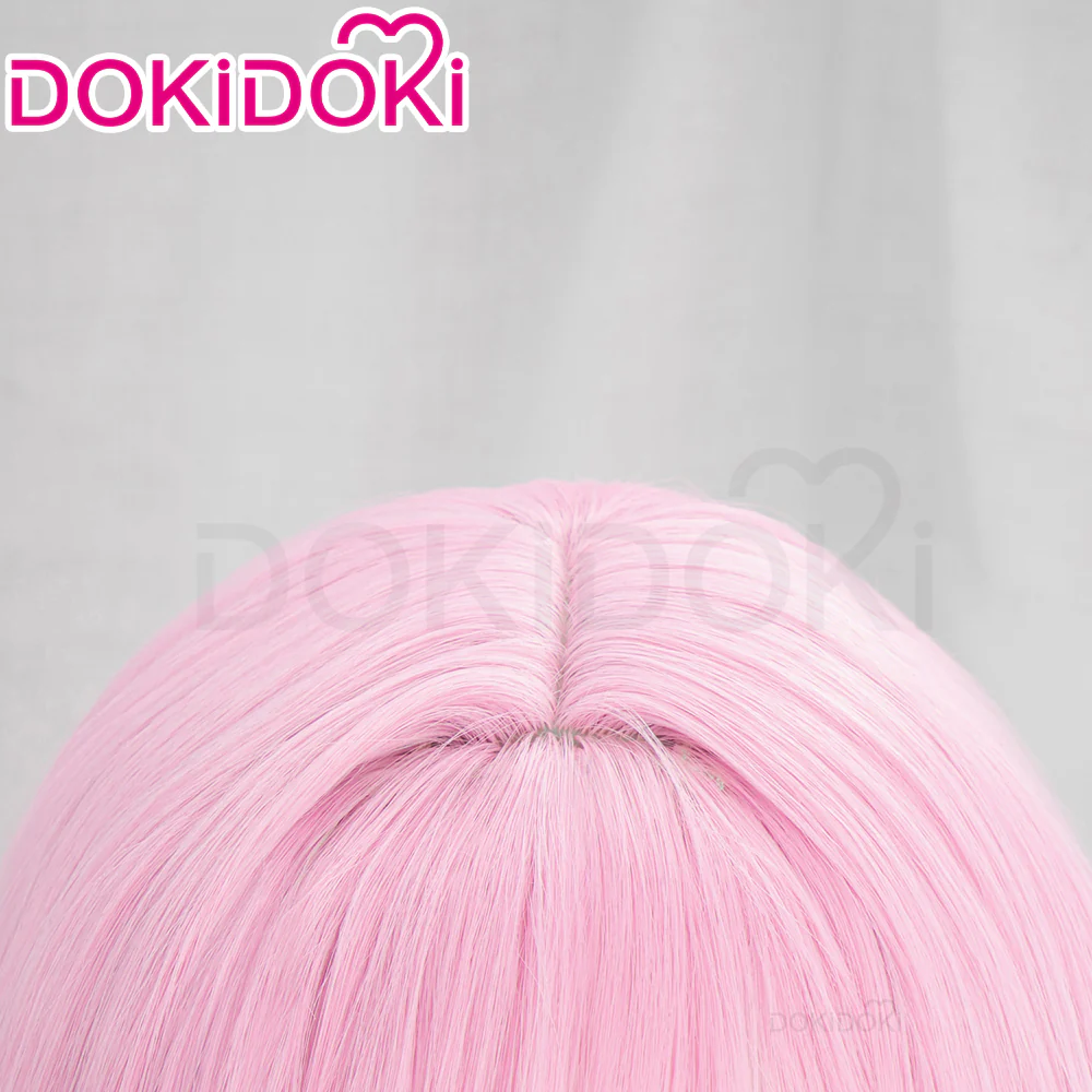 【Ready For Ship】DokiDoki Game Honkai Impact 3 Cosplay Elysia Cosplay Wig / Eyelashes Long Straight Pink Hair - Image 5