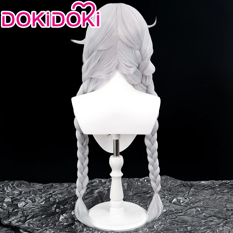 【Ready For Ship】DokiDoki Game Honkai Impact 3 Cosplay Kiana Kaslana Cosplay Wig/  Hairclip  Long Silver - Image 3