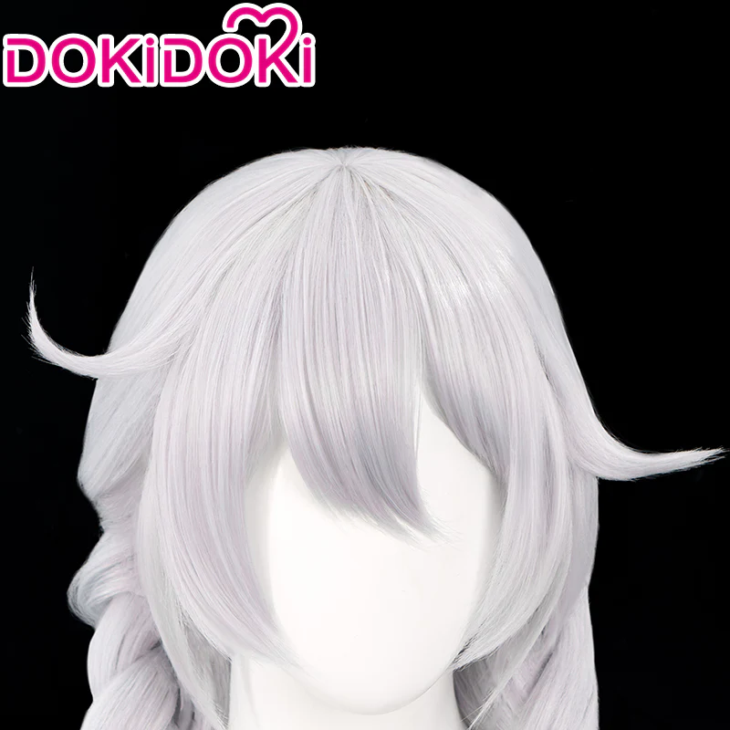 【Ready For Ship】DokiDoki Game Honkai Impact 3 Cosplay Kiana Kaslana Cosplay Wig/  Hairclip  Long Silver - Image 4