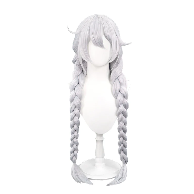 【Ready For Ship】DokiDoki Game Honkai Impact 3 Cosplay Kiana Kaslana Cosplay Wig/  Hairclip  Long Silver - Image 5
