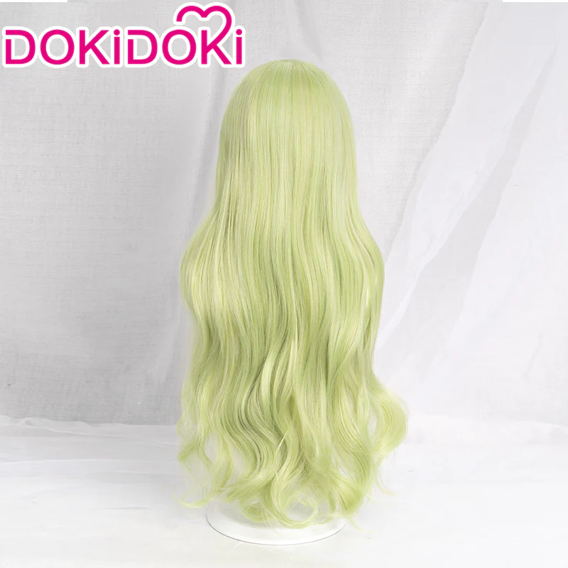 【Ready For Ship】DokiDoki Game Honkai Impact 3 Cosplay Mobius Cosplay Wig Long Curly Green - Image 3