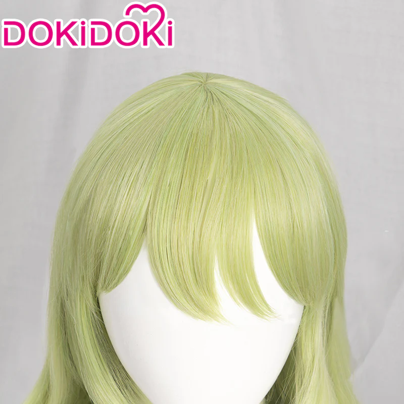 【Ready For Ship】DokiDoki Game Honkai Impact 3 Cosplay Mobius Cosplay Wig Long Curly Green - Image 4