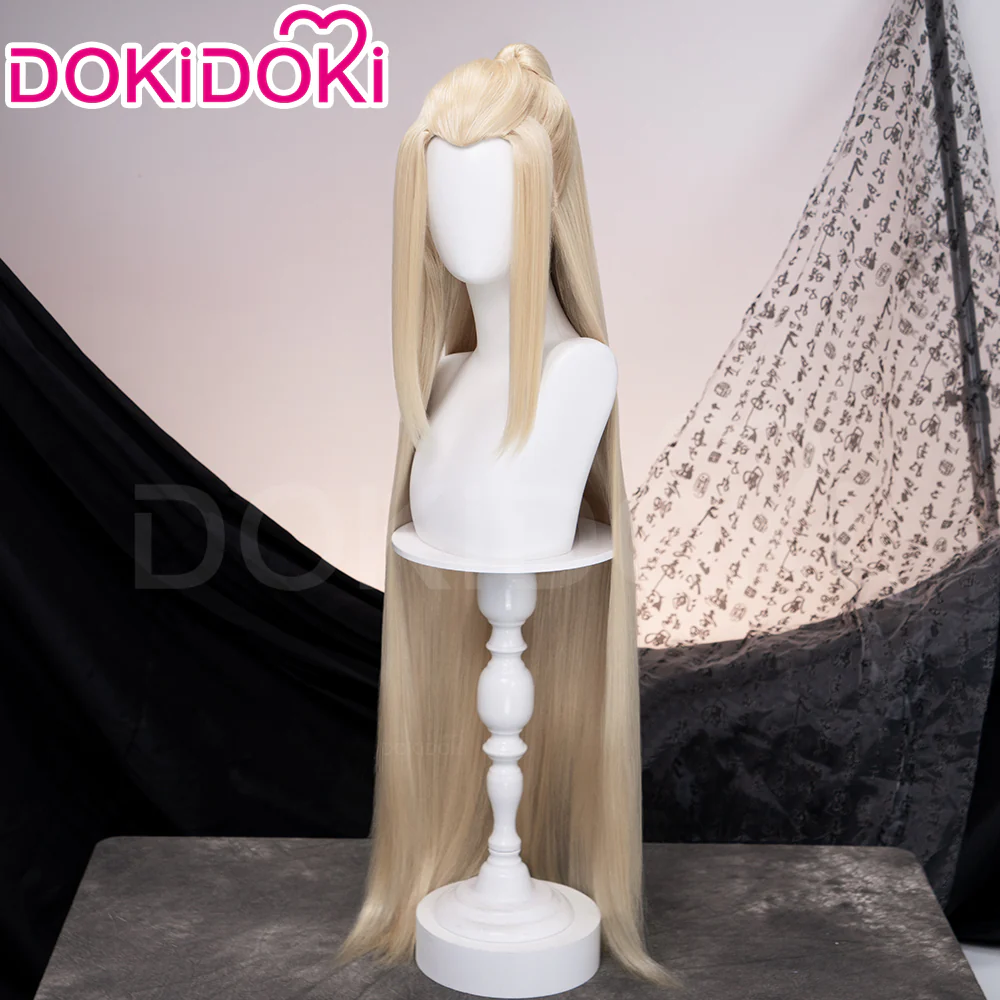 【Ready For Ship】DokiDoki Game Honkai: Nexus Anima Cosplay Victus Wig Long Straight Blond Hair The 1st Sovereign - Image 2