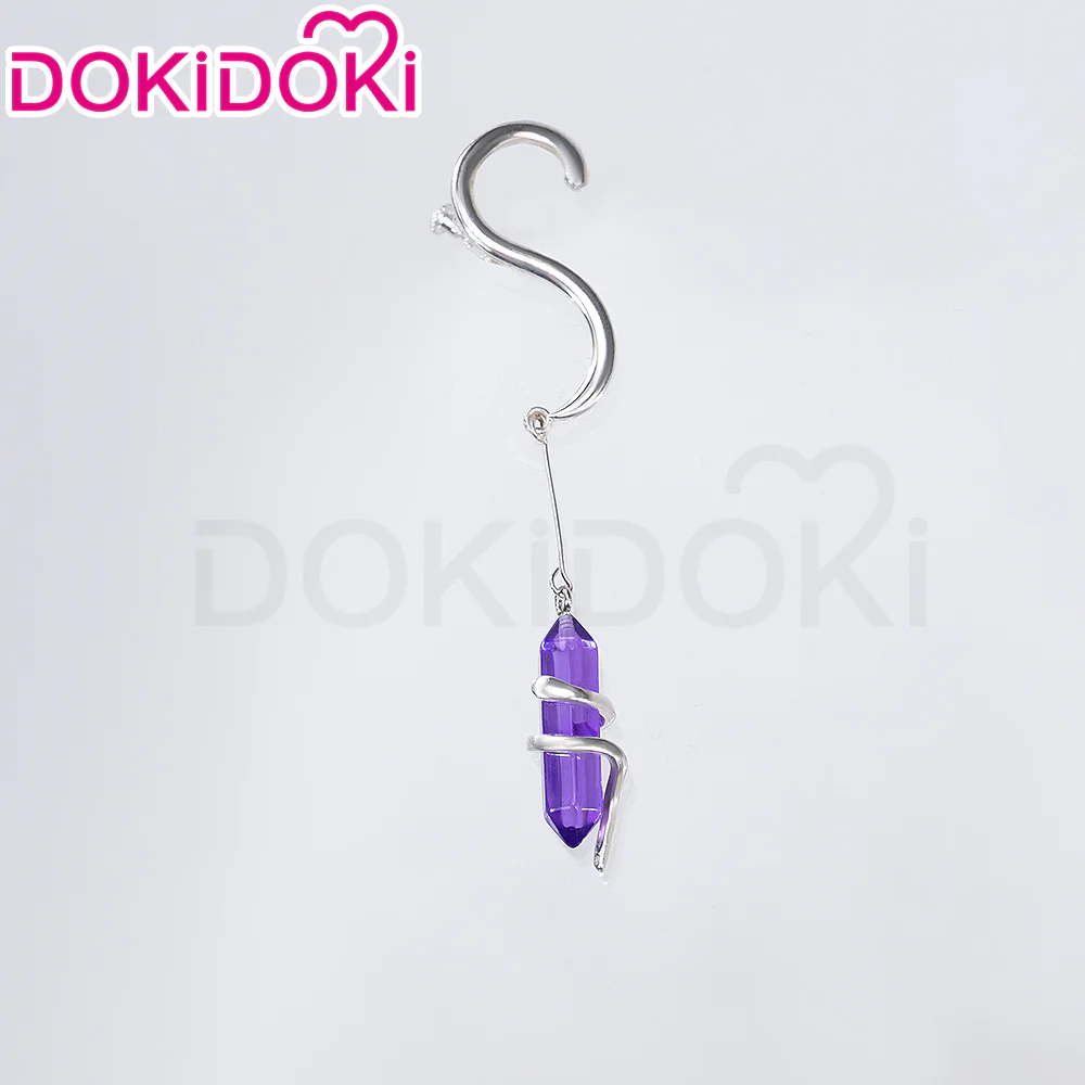【Ready For Ship】DokiDoki Game Honkai: Star Rail Cosplay Acheron/ Second Form Wig Long Straight Purple/ Grey Gradient Hair/ Tattoo Stickers - Image 14