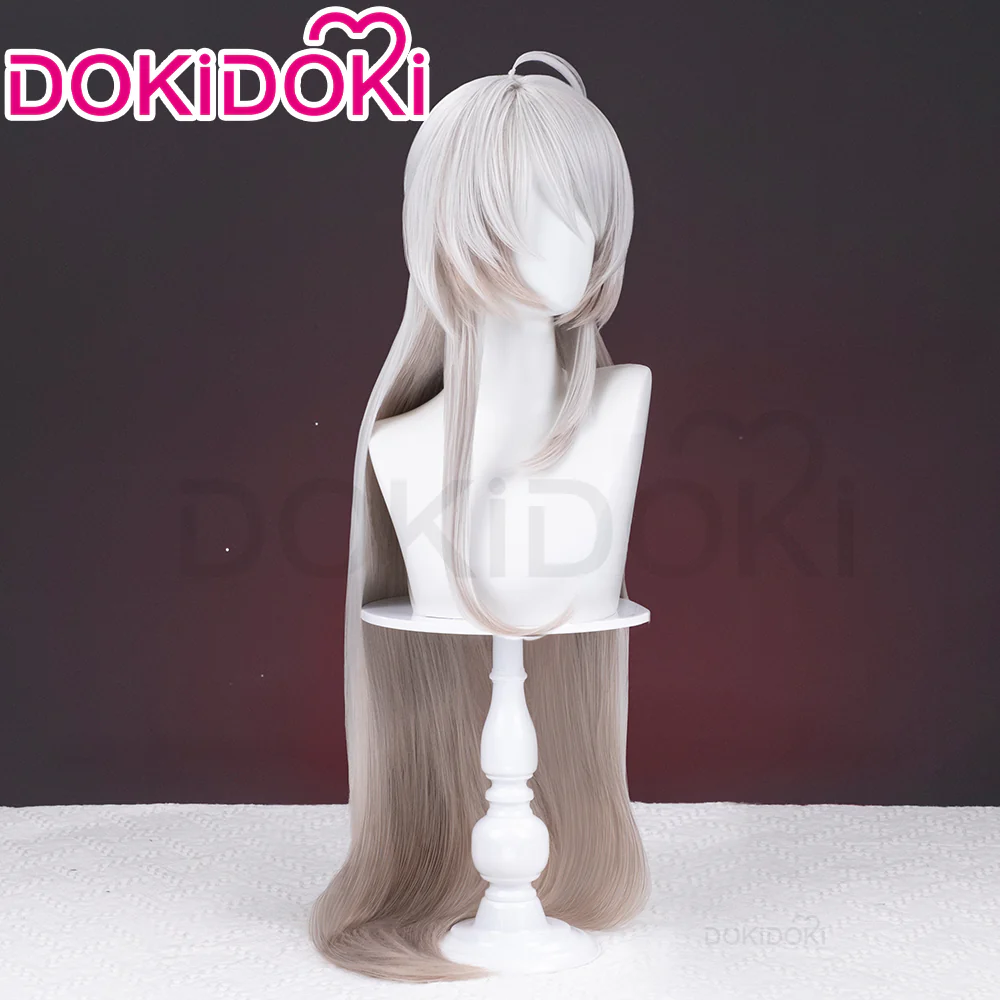 【Ready For Ship】DokiDoki Game Honkai: Star Rail Cosplay Acheron/ Second Form Wig Long Straight Purple/ Grey Gradient Hair/ Tattoo Stickers - Image 8