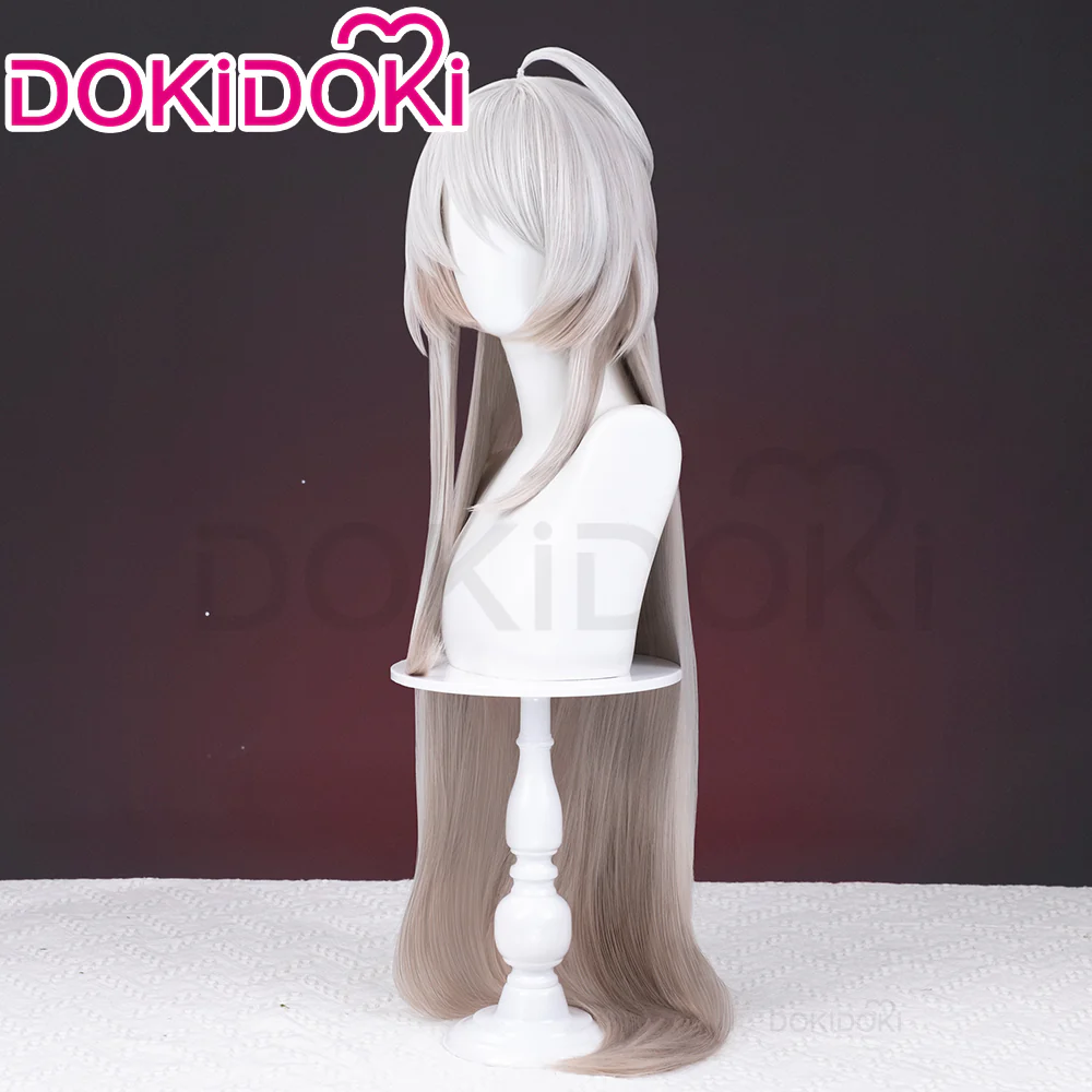 【Ready For Ship】DokiDoki Game Honkai: Star Rail Cosplay Acheron/ Second Form Wig Long Straight Purple/ Grey Gradient Hair/ Tattoo Stickers - Image 9