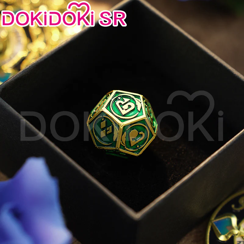 【Partially Ready For Ship】DokiDoki Game Honkai: Star Rail Cosplay Aventurine Bargaining Chip Props Accessory Coin / Dice - Image 12