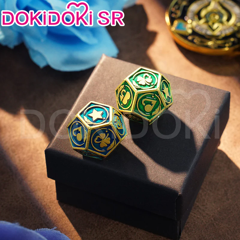 【Partially Ready For Ship】DokiDoki Game Honkai: Star Rail Cosplay Aventurine Bargaining Chip Props Accessory Coin / Dice - Image 14