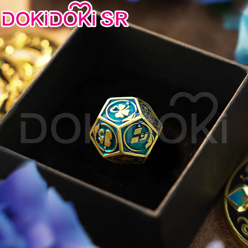 【Partially Ready For Ship】DokiDoki Game Honkai: Star Rail Cosplay Aventurine Bargaining Chip Props Accessory Coin / Dice - Image 15