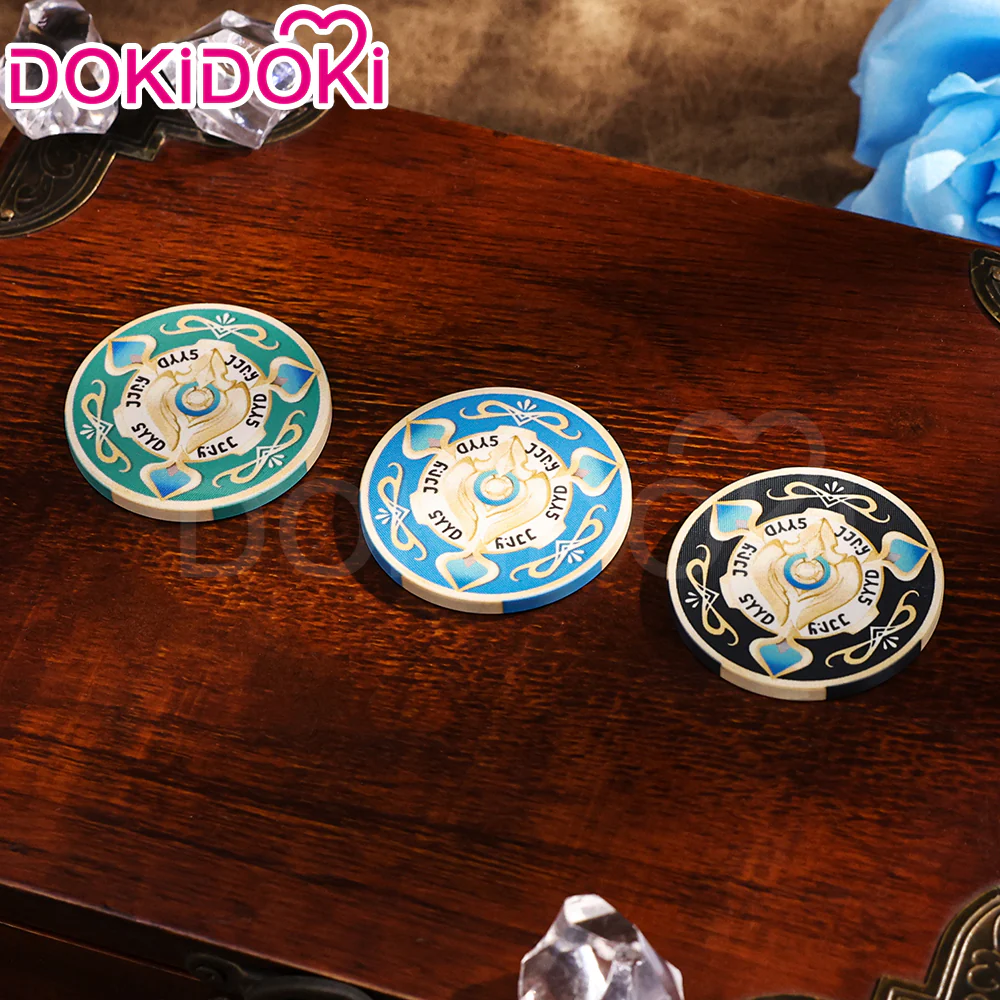 【Partially Ready For Ship】DokiDoki Game Honkai: Star Rail Cosplay Aventurine Bargaining Chip Props Accessory Coin / Dice - Image 4