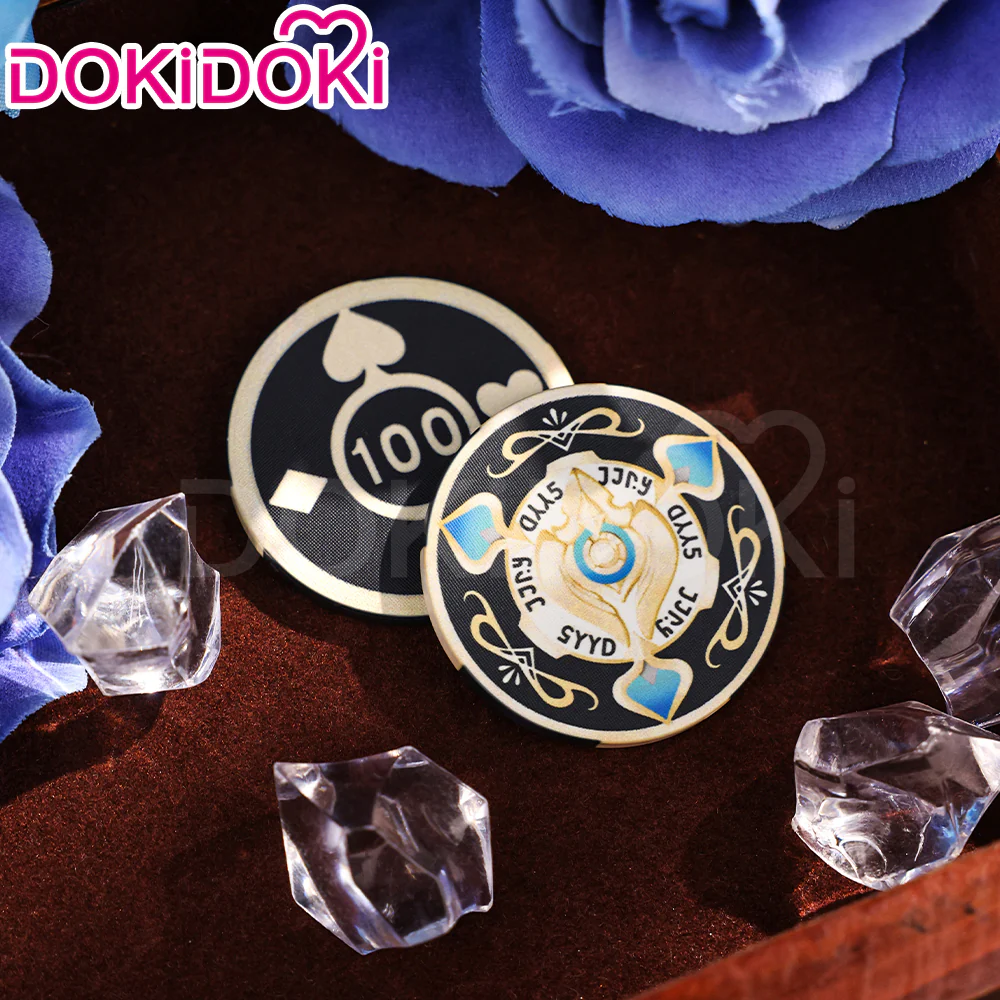 【Partially Ready For Ship】DokiDoki Game Honkai: Star Rail Cosplay Aventurine Bargaining Chip Props Accessory Coin / Dice - Image 5