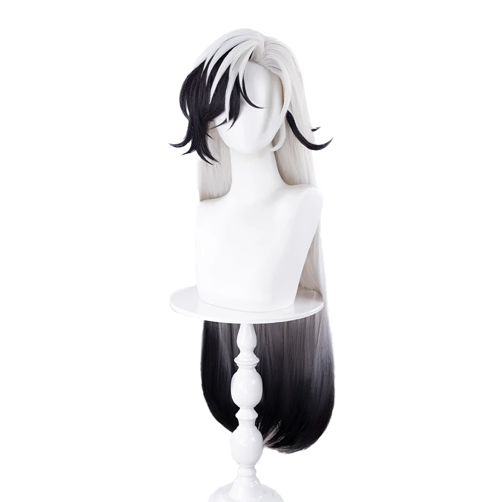 【Ready For Ship】DokiDoki Game Honkai: Star Rail Cosplay Boothill Wig / Earring Long White Black Wig Male - Image 7