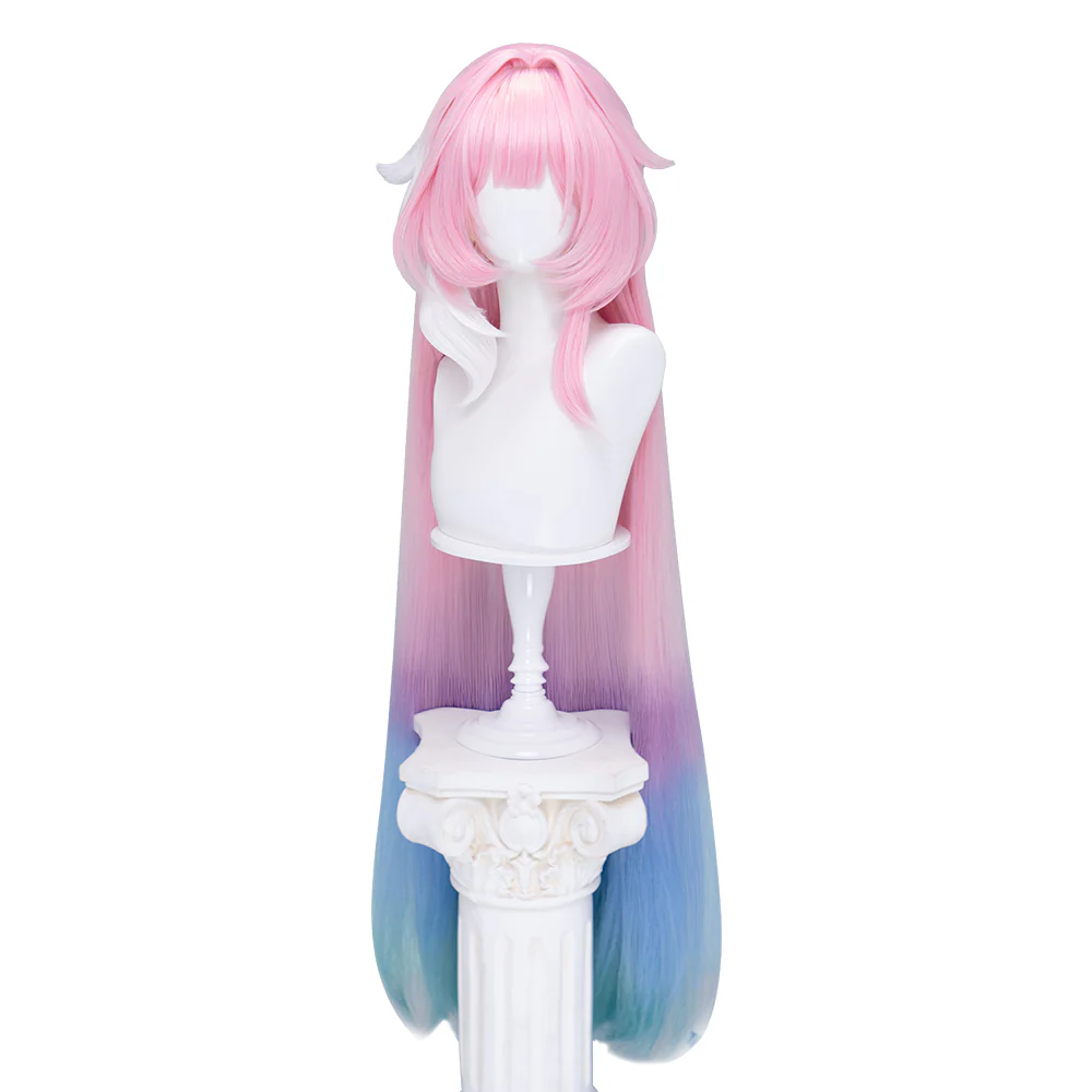 【Partially Ready For Ship】DokiDoki Game Honkai: Star Rail Cosplay Cyrene Wig Short Curly Light Dark Pink Gradient Hair / Head Accessory Set - Image 18