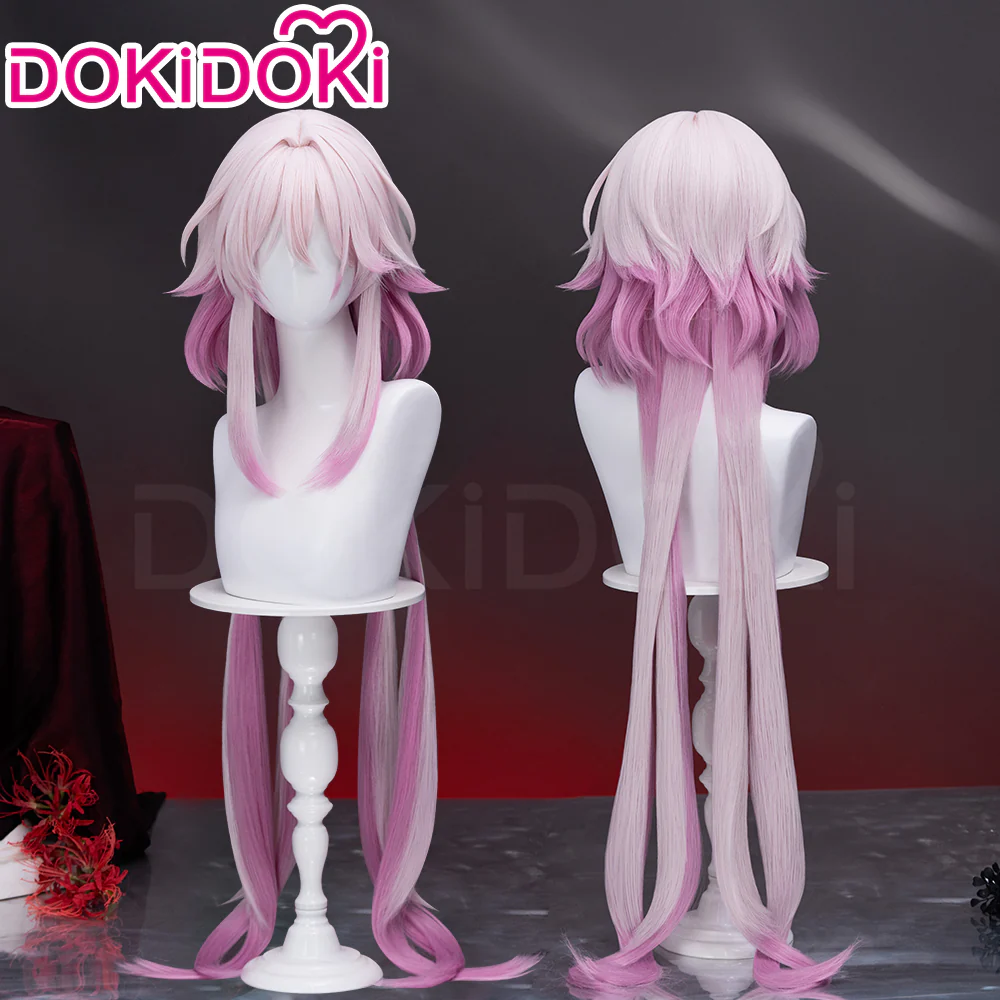 【Ready For Ship】DokiDoki Game Honkai: Star Rail Cosplay Evernight Wig Long Pink March 7th SP