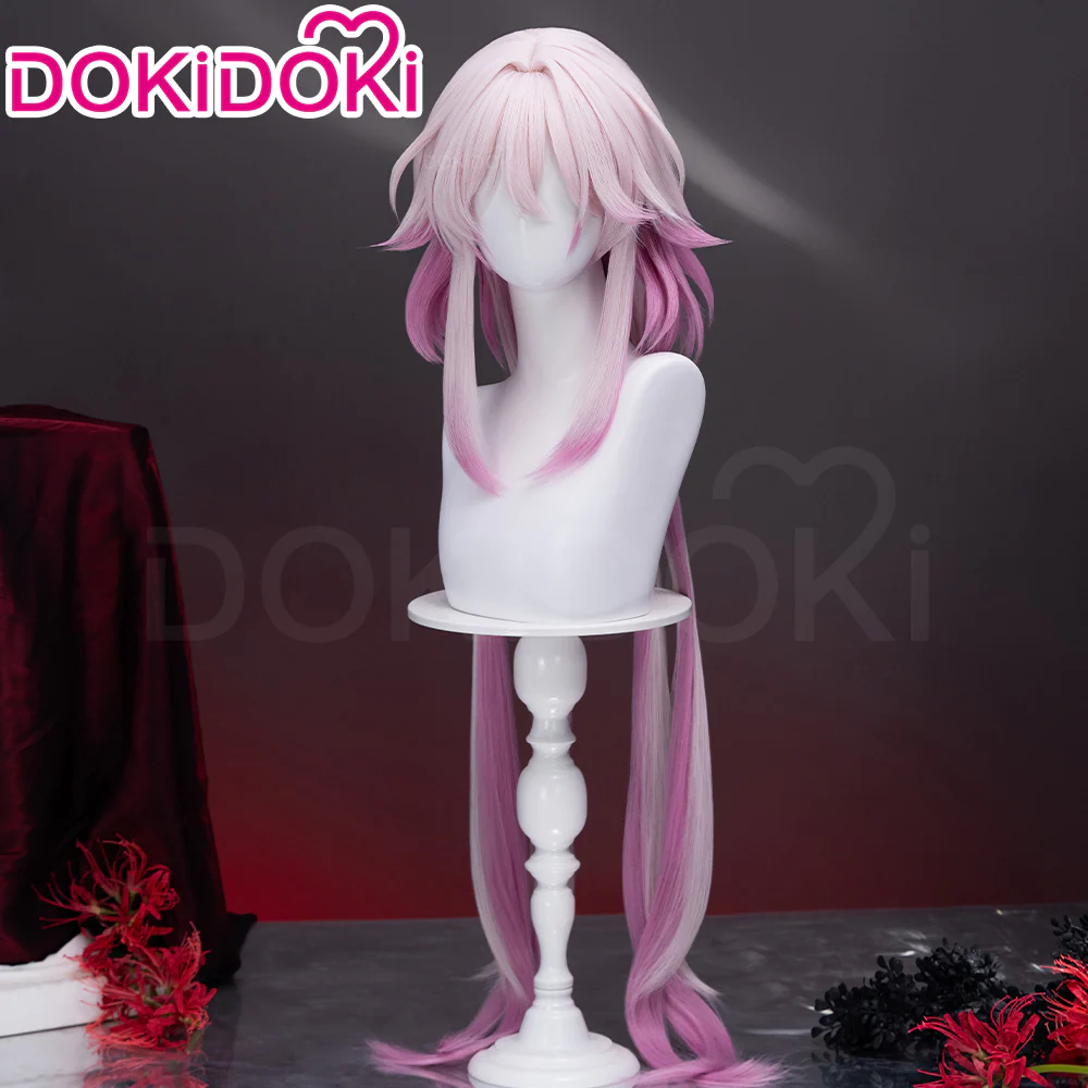 【Ready For Ship】DokiDoki Game Honkai: Star Rail Cosplay Evernight Wig Long Pink March 7th SP - Image 2