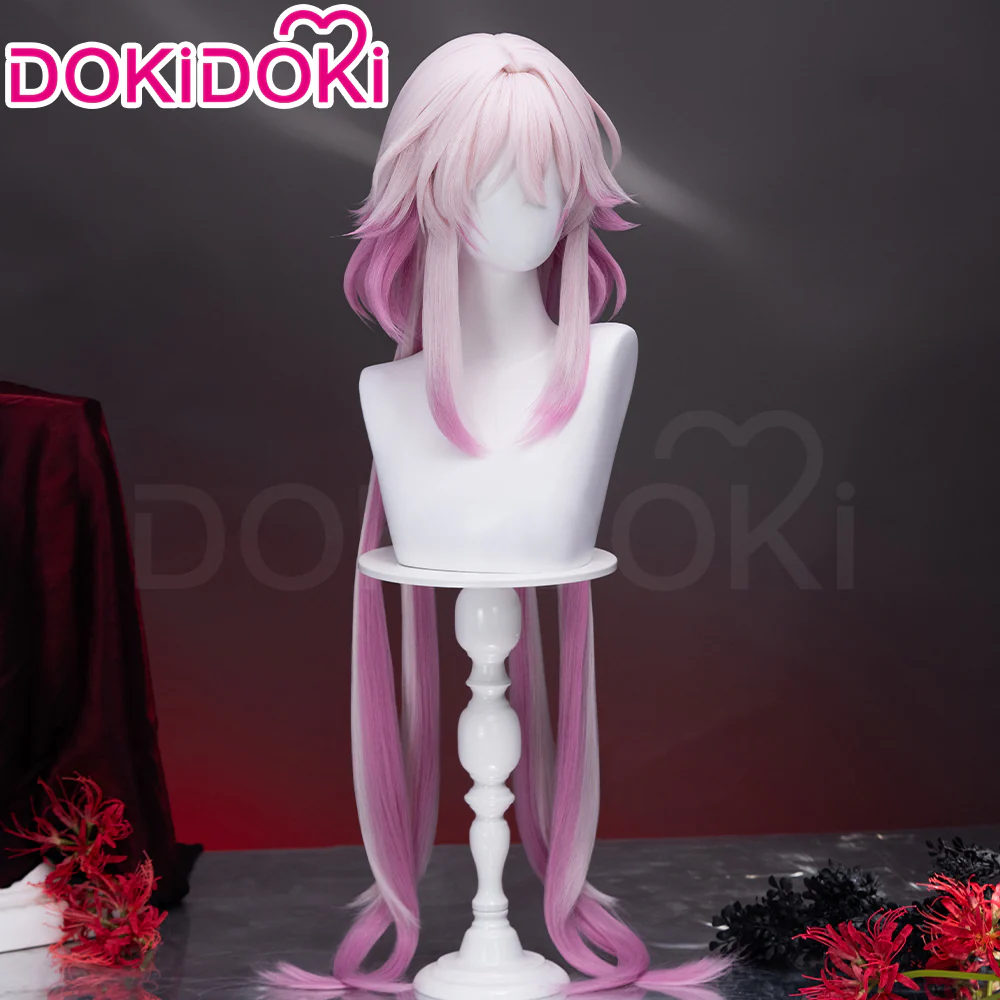 【Ready For Ship】DokiDoki Game Honkai: Star Rail Cosplay Evernight Wig Long Pink March 7th SP - Image 3