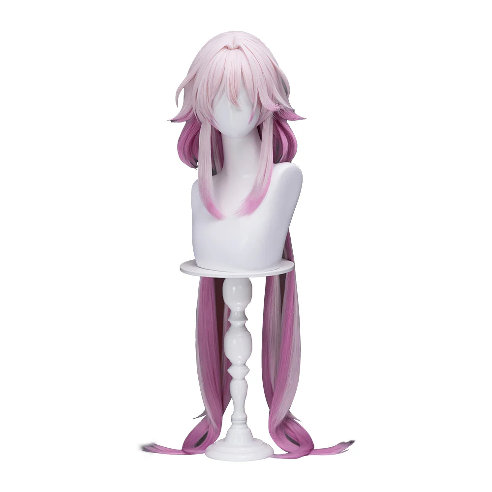 【Ready For Ship】DokiDoki Game Honkai: Star Rail Cosplay Evernight Wig Long Pink March 7th SP - Image 5