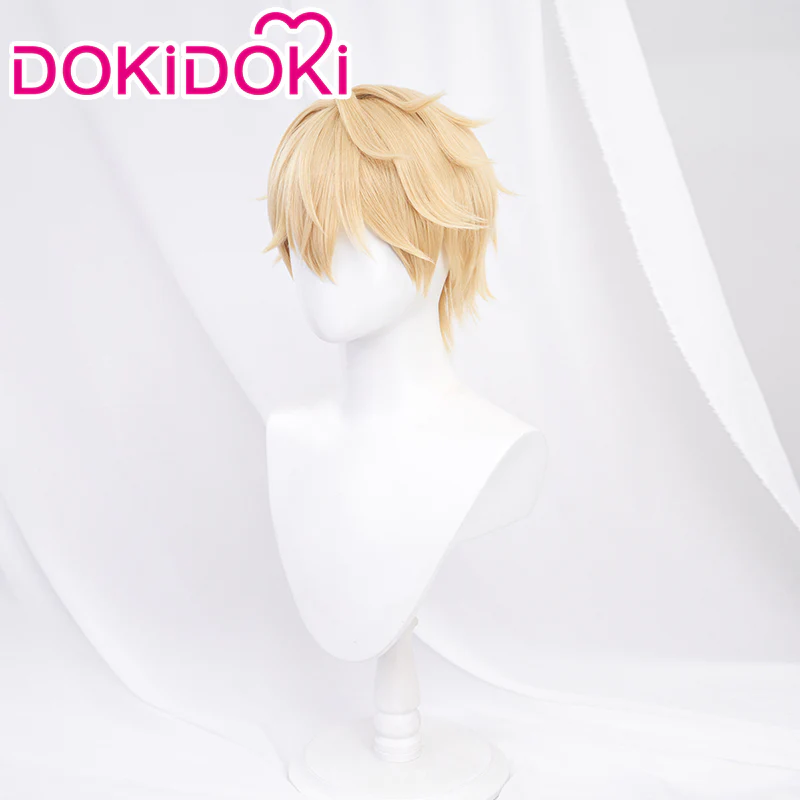 【Ready For Ship】DokiDoki Game Honkai: Star Rail Cosplay Gepard Landau Wig Gold Short - Image 2