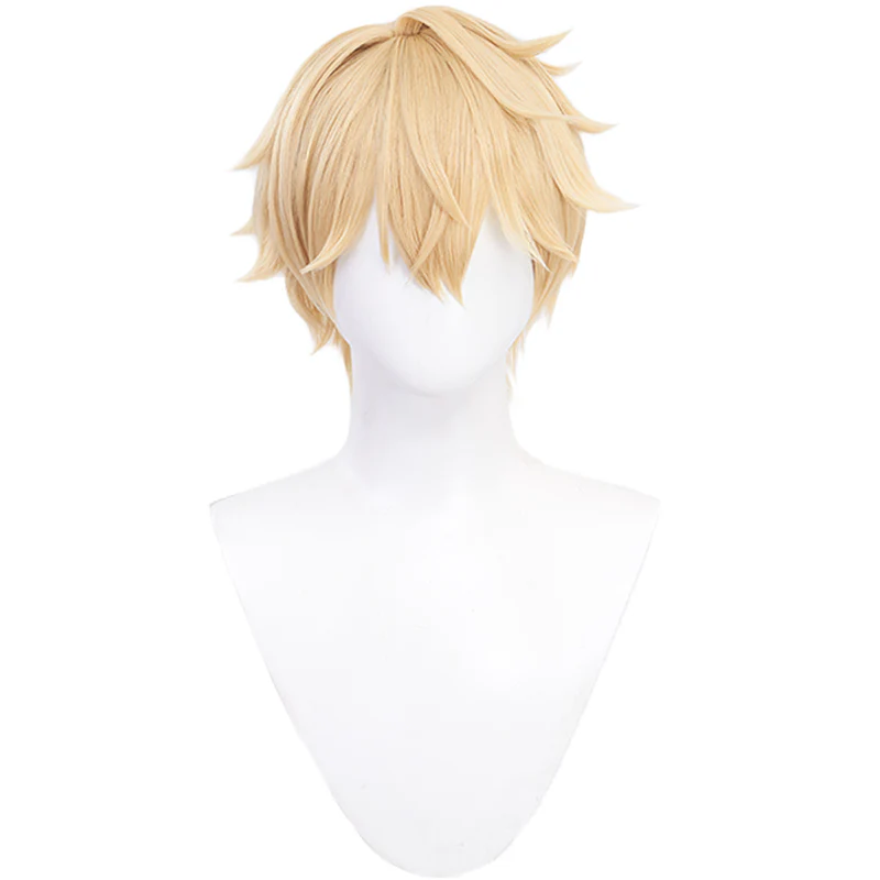 【Ready For Ship】DokiDoki Game Honkai: Star Rail Cosplay Gepard Landau Wig Gold Short - Image 5