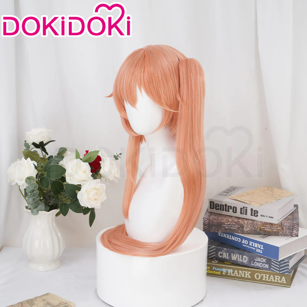 【Ready For Ship】DokiDoki Game Honkai: Star Rail Cosplay Guinaifen Wig Long Straight Orange Wig - Image 2