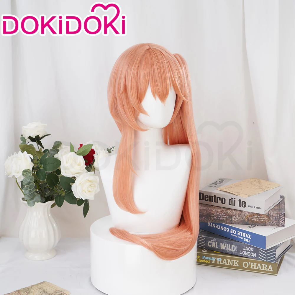 【Ready For Ship】DokiDoki Game Honkai: Star Rail Cosplay Guinaifen Wig Long Straight Orange Wig - Image 3