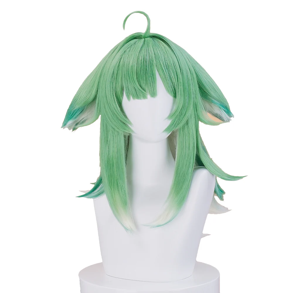 【Ready For Ship】DokiDoki Game Honkai: Star Rail Cosplay Huo Huo Wig Long Straight Green Gradient Hair Huohuo - Image 5