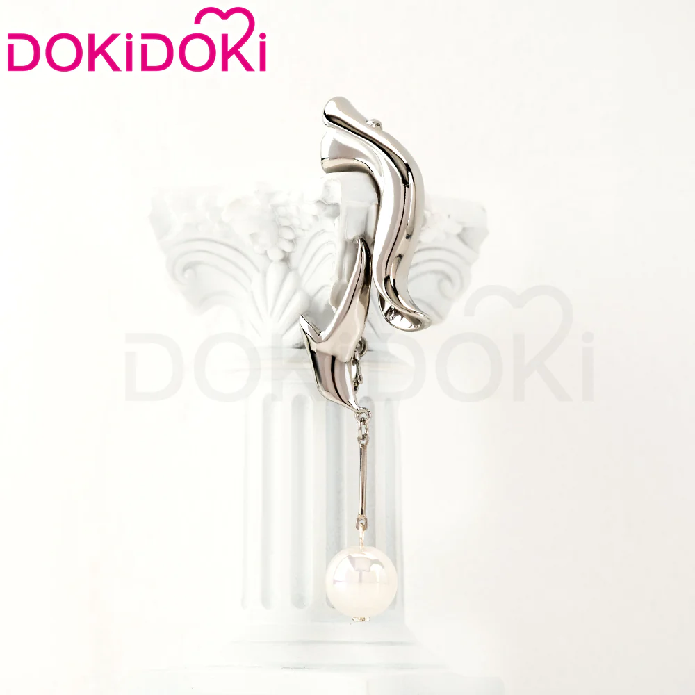 【Ready For Ship】DokiDoki Game Honkai: Star Rail Cosplay Hysilens Wig Long Black Purple Red Gradient Hair / Hair Accessory / Ear Clips Helektra - Image 10