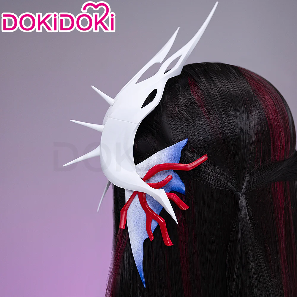 【Ready For Ship】DokiDoki Game Honkai: Star Rail Cosplay Hysilens Wig Long Black Purple Red Gradient Hair / Hair Accessory / Ear Clips Helektra - Image 7
