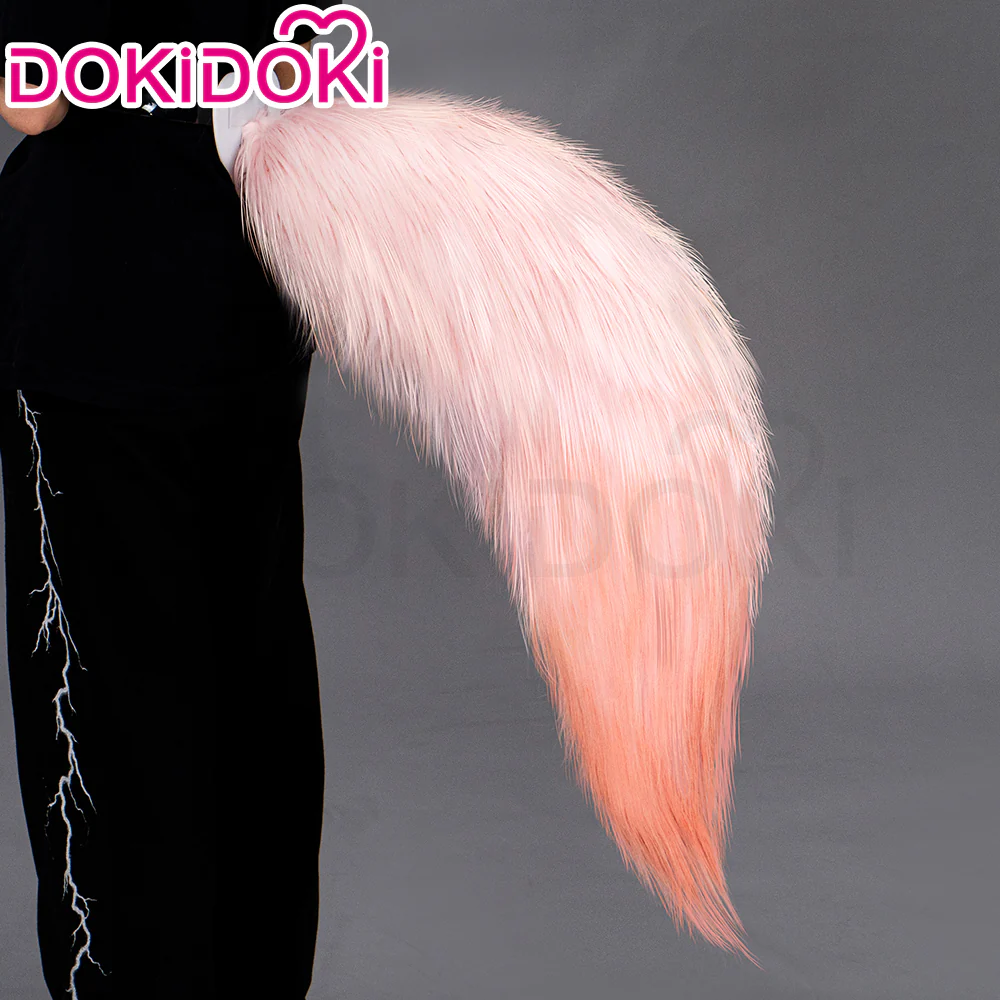 【Ready For Ship】DokiDoki Game Honkai: Star Rail Cosplay Jiaoqiu Wig Long Straight Pink Hair / Ear / Tial Jiao Qiu - Image 10