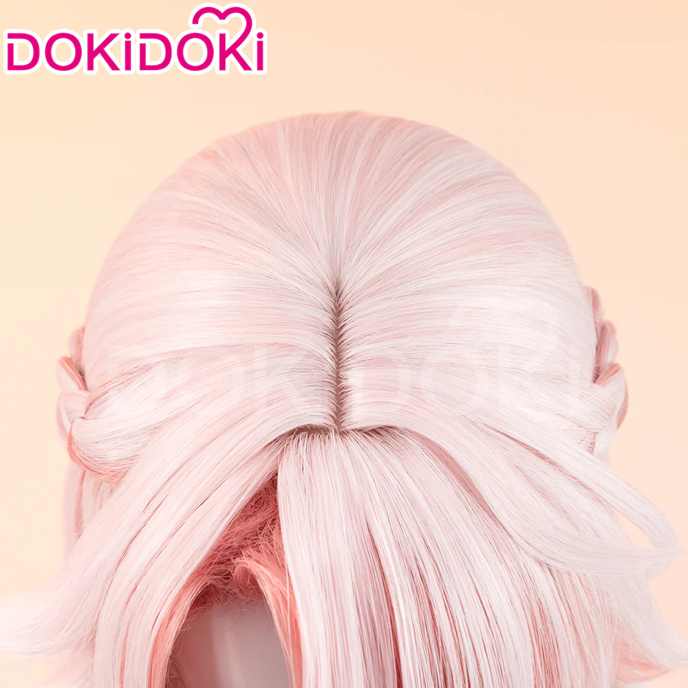 【Ready For Ship】DokiDoki Game Honkai: Star Rail Cosplay Jiaoqiu Wig Long Straight Pink Hair / Ear / Tial Jiao Qiu - Image 5