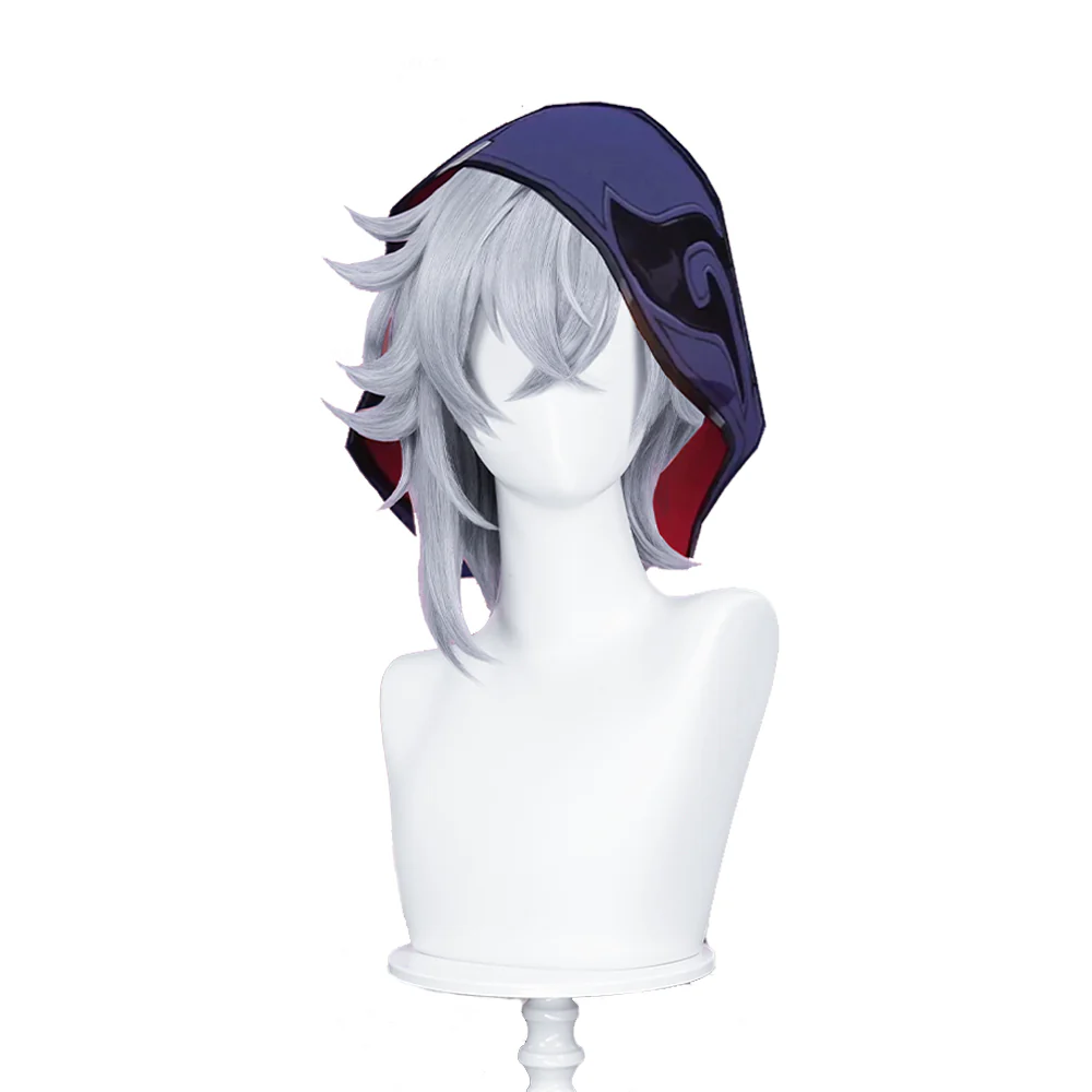 【Ready For Ship】DokiDoki Game Honkai: Star Rail Cosplay Moze Wig Short Straight Grey Hair - Image 5