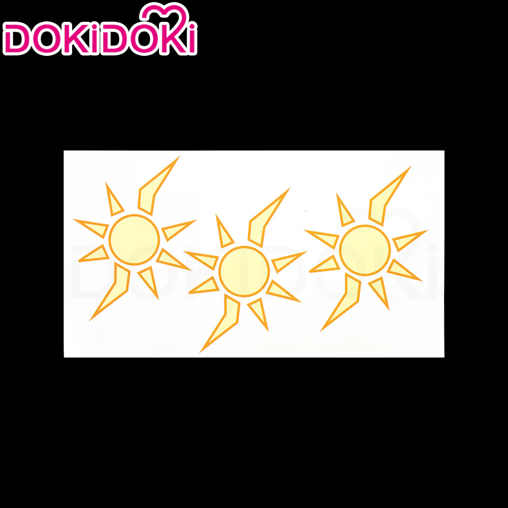 【Partially Ready For Ship】DokiDoki Game Honkai: Star Rail Cosplay Phainon Wig / Weft / Tattoo /  Ear Clips Short Straight Silver Hair Darkening - Image 14