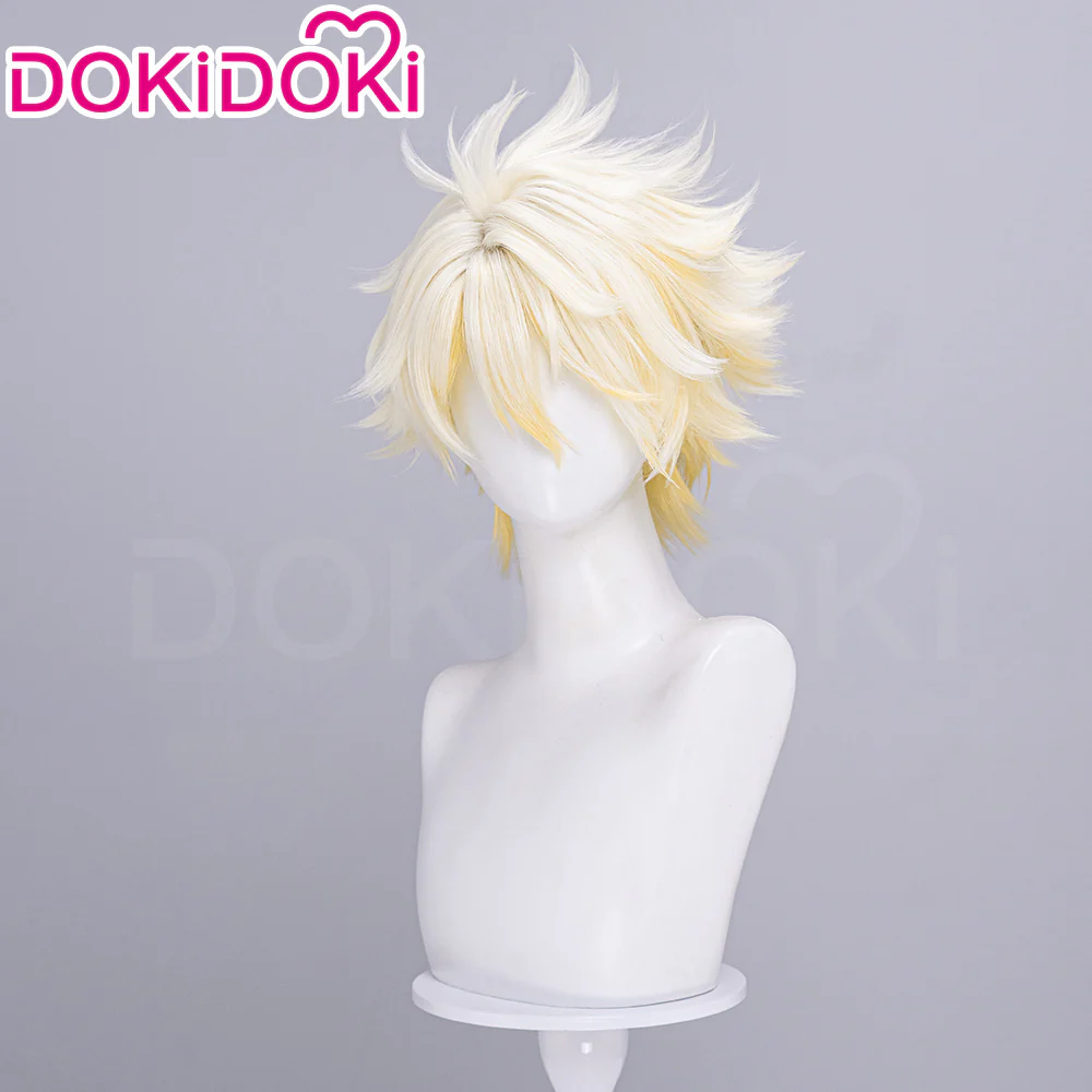 【Partially Ready For Ship】DokiDoki Game Honkai: Star Rail Cosplay Phainon Wig / Weft / Tattoo /  Ear Clips Short Straight Silver Hair Darkening - Image 16