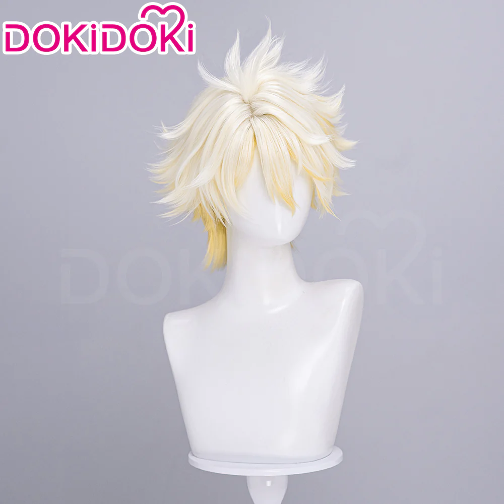 【Partially Ready For Ship】DokiDoki Game Honkai: Star Rail Cosplay Phainon Wig / Weft / Tattoo /  Ear Clips Short Straight Silver Hair Darkening - Image 17