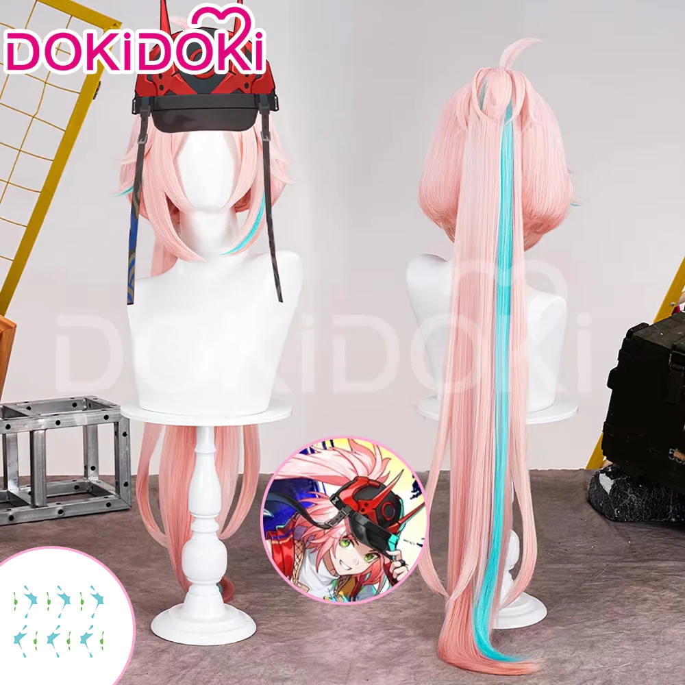 【Ready For Ship】DokiDoki Game Honkai: Star Rail Cosplay Rappa Wig Long Straight Pink