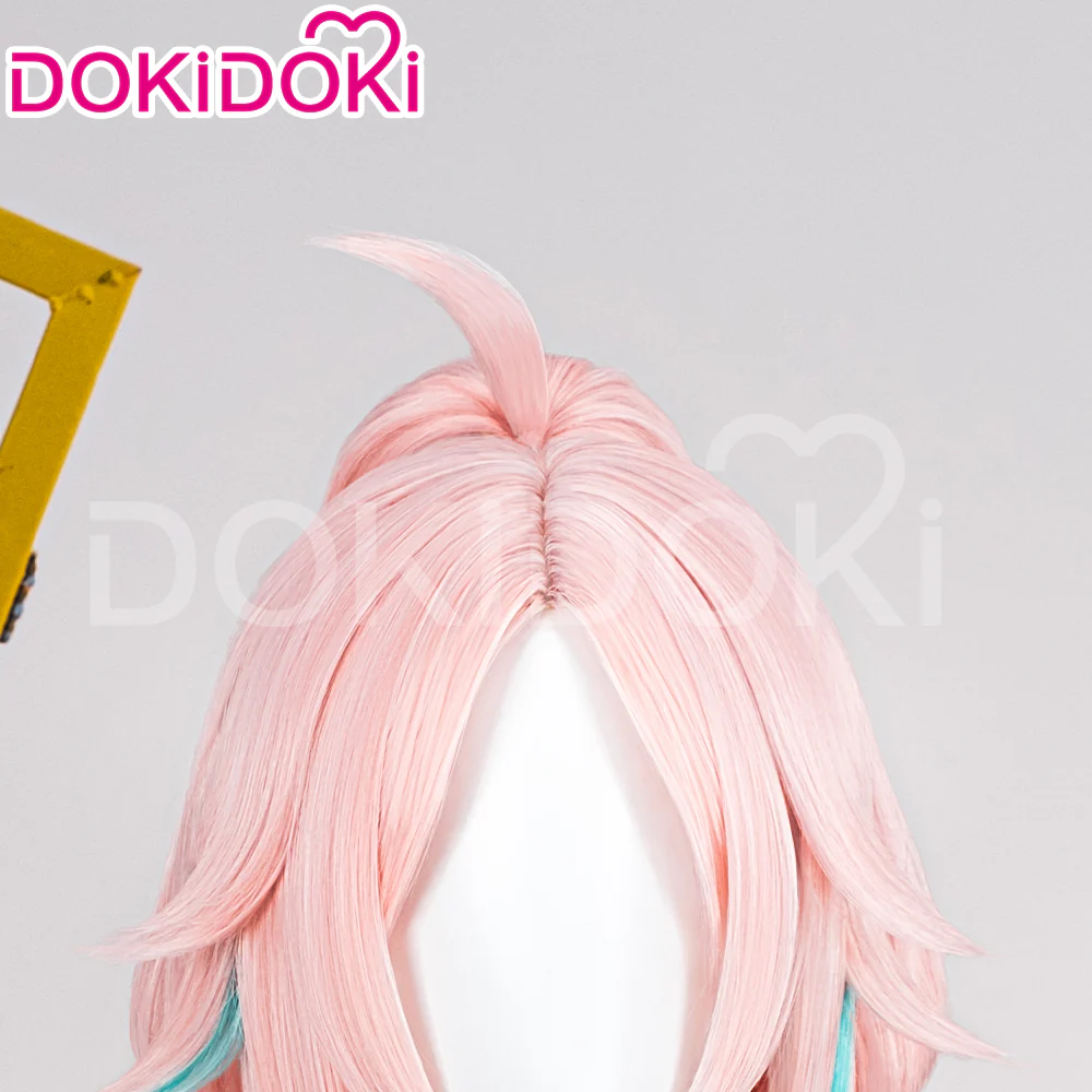 【Ready For Ship】DokiDoki Game Honkai: Star Rail Cosplay Rappa Wig Long Straight Pink - Image 4