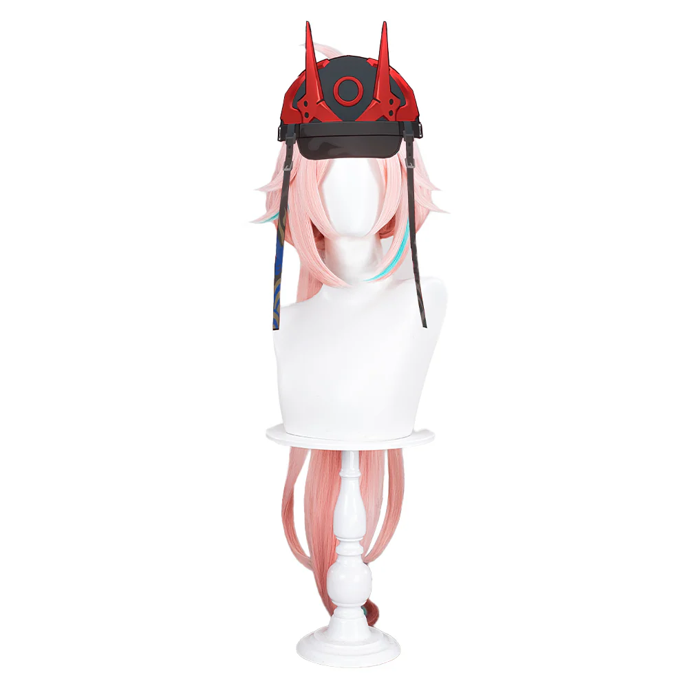 【Ready For Ship】DokiDoki Game Honkai: Star Rail Cosplay Rappa Wig Long Straight Pink - Image 5