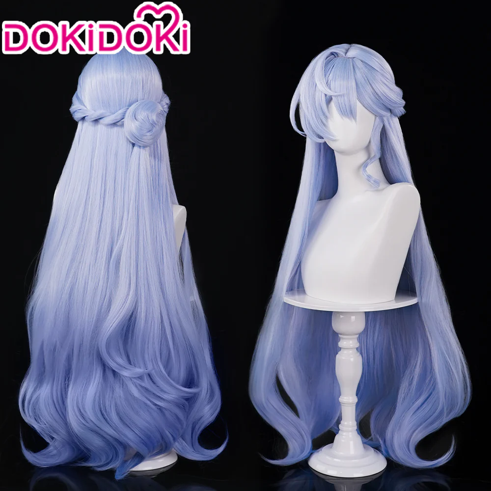 【Ready For Ship】DokiDoki Game Honkai: Star Rail Cosplay Robin Wig Long Curly Purple Hair