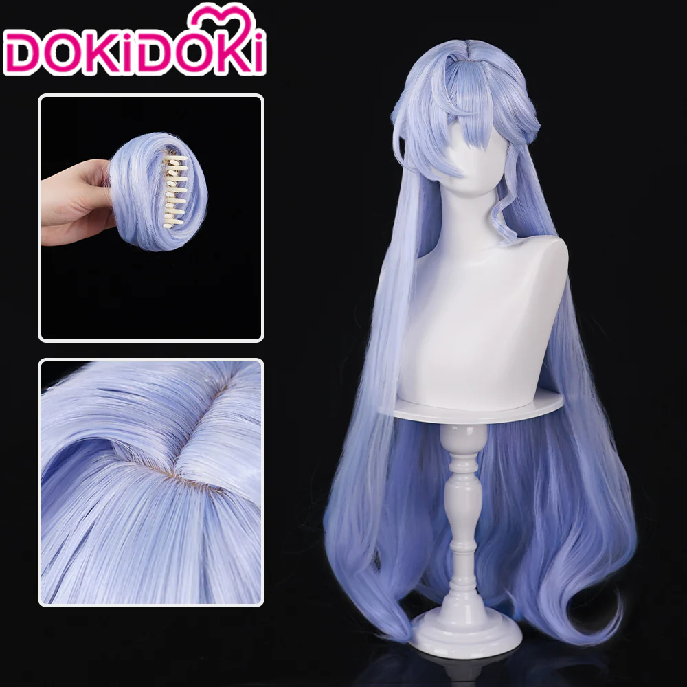 【Ready For Ship】DokiDoki Game Honkai: Star Rail Cosplay Robin Wig Long Curly Purple Hair - Image 2