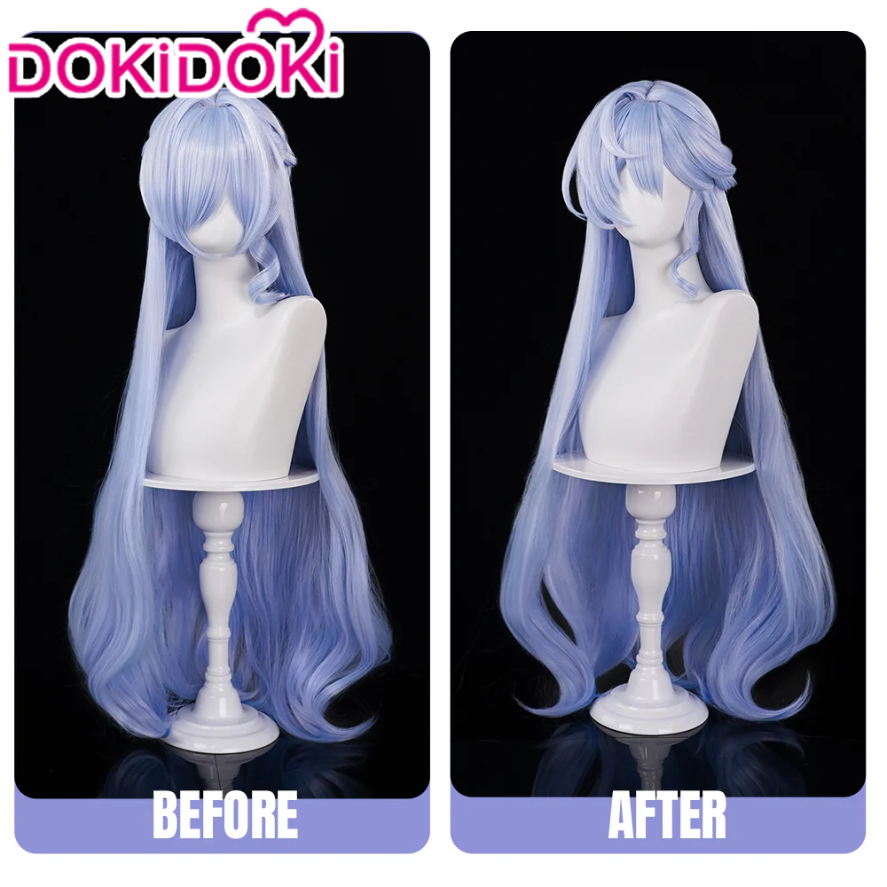 【Ready For Ship】DokiDoki Game Honkai: Star Rail Cosplay Robin Wig Long Curly Purple Hair - Image 3