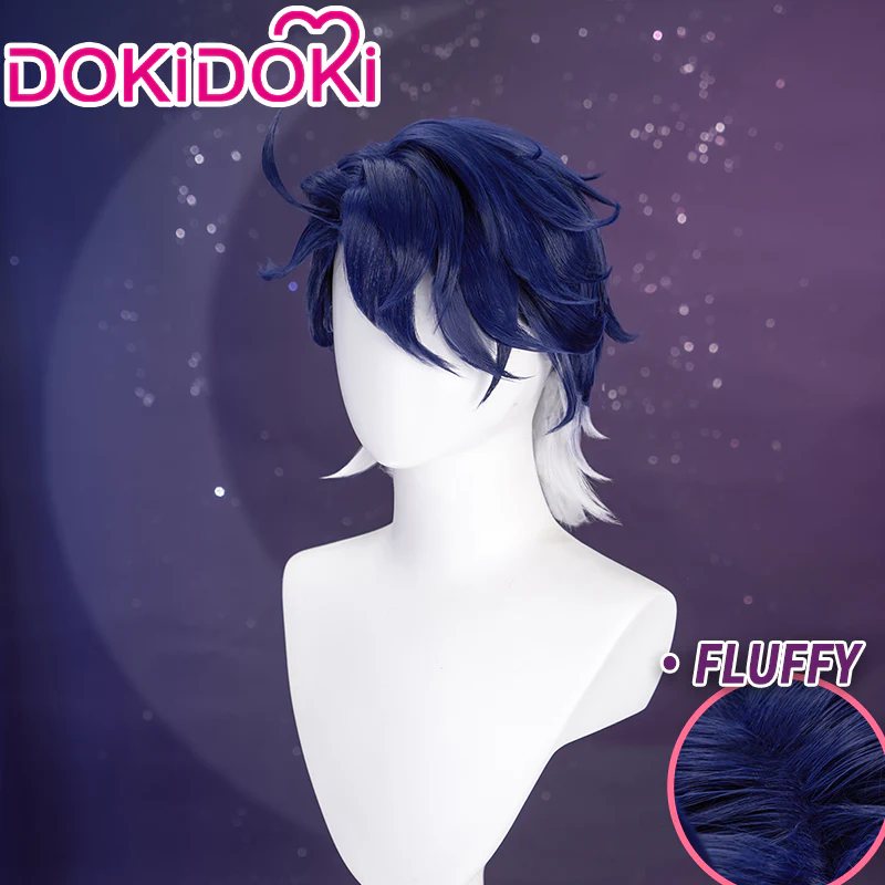 【Ready For Ship】DokiDoki Game Honkai: Star Rail Cosplay Sampo Koski Cosplay Wig Short Straight White Blue - Image 2