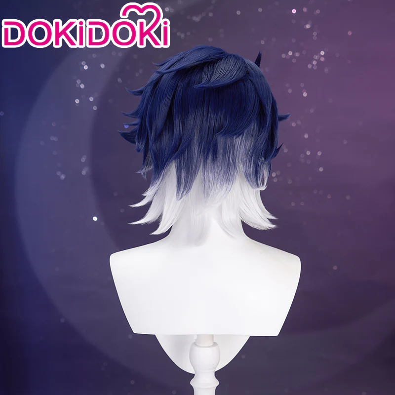 【Ready For Ship】DokiDoki Game Honkai: Star Rail Cosplay Sampo Koski Cosplay Wig Short Straight White Blue - Image 3
