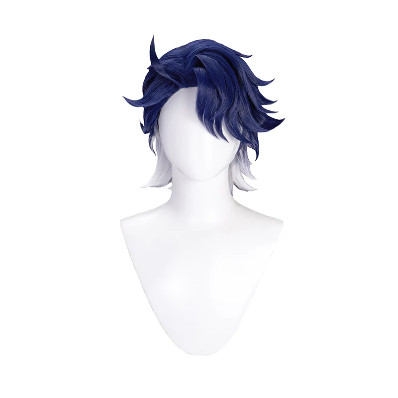 【Ready For Ship】DokiDoki Game Honkai: Star Rail Cosplay Sampo Koski Cosplay Wig Short Straight White Blue - Image 5
