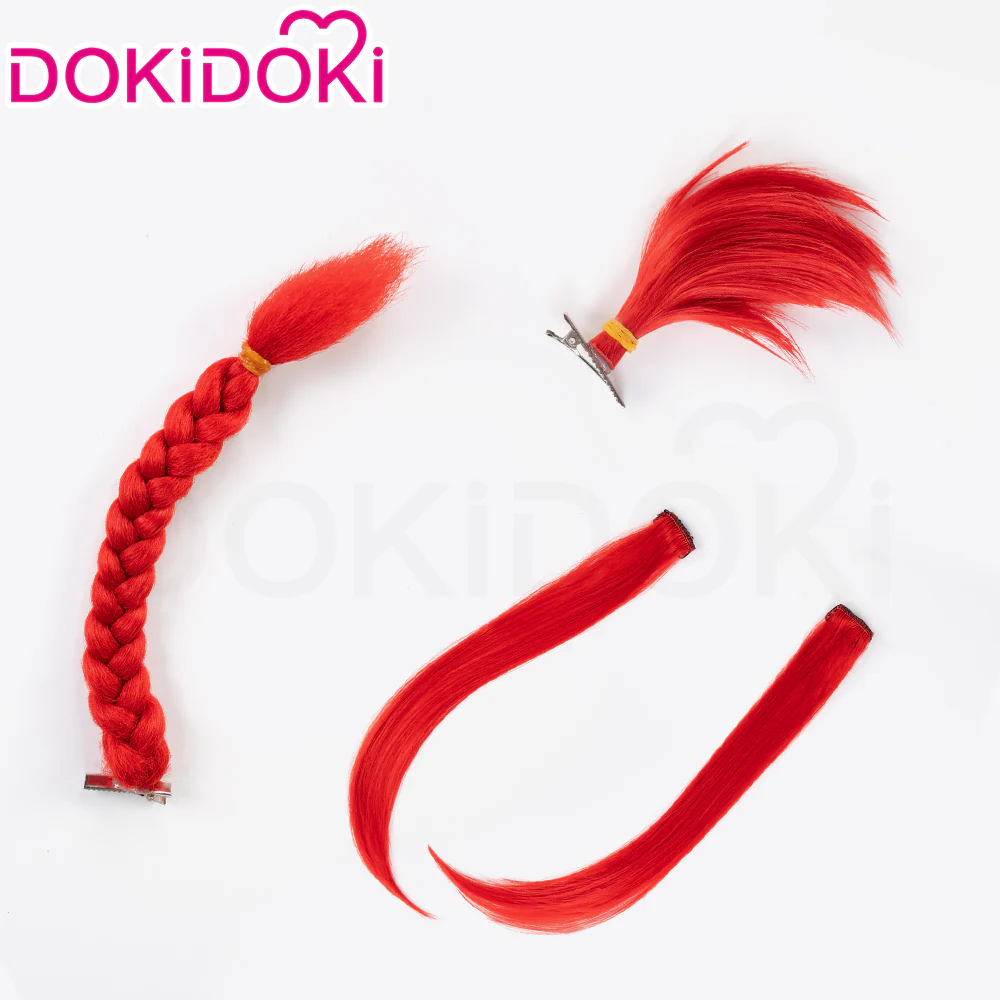DokiDoki Game Honkai: Star Rail Cosplay Tribios Cosplay Wig Short Red Straight Wig - Image 20