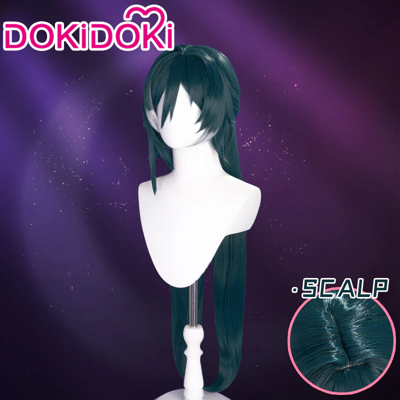 【Ready For Ship】DokiDoki Game Honkai: Star Rail Cosplay Yukong Wig Long Straight Green Yu Kong - Image 2