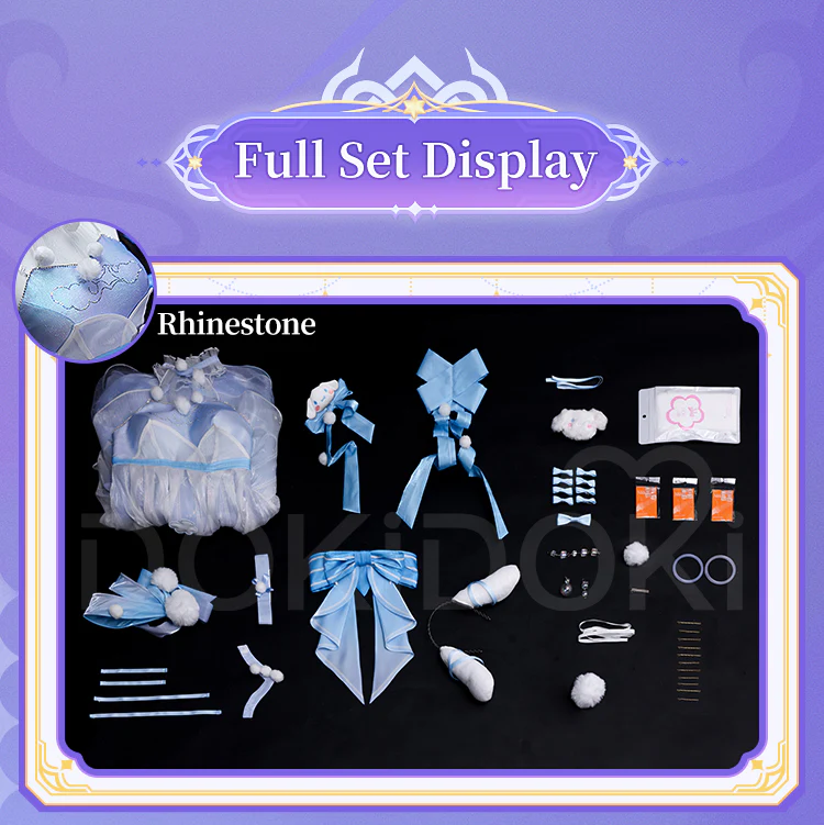 【Two Versions】DokiDoki-SR Game Honor of Kings Cosplay Yao Costume HOK Blue Dream - Image 10