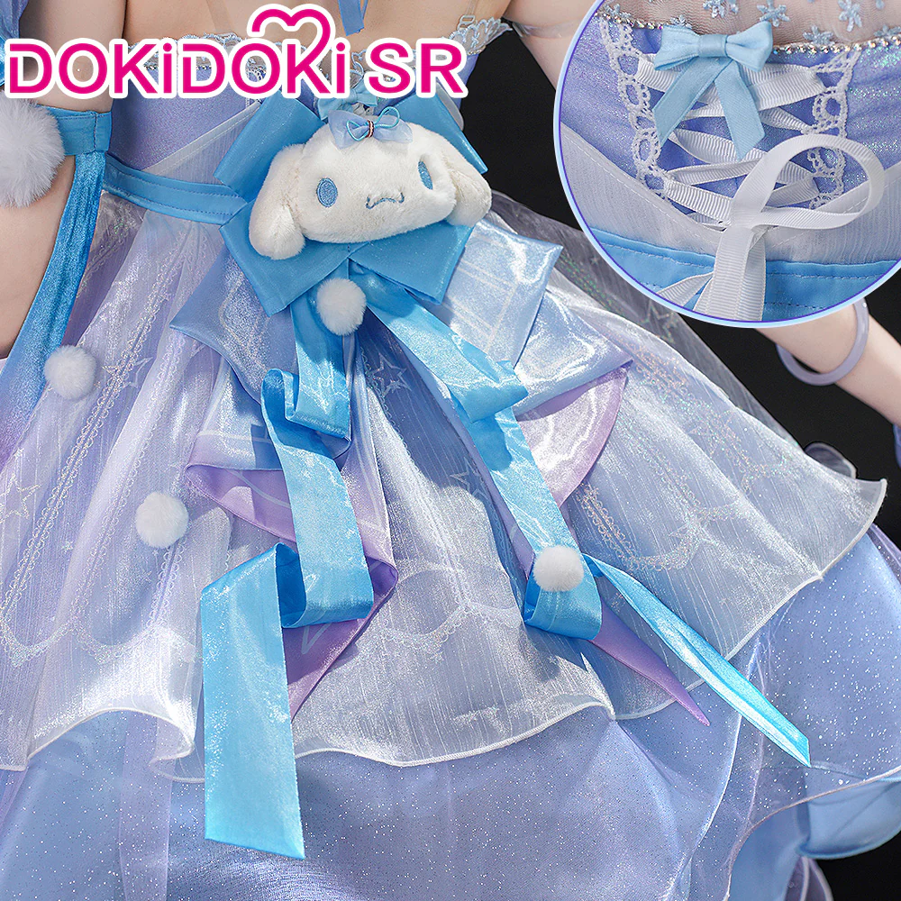 【Two Versions】DokiDoki-SR Game Honor of Kings Cosplay Yao Costume HOK Blue Dream - Image 3