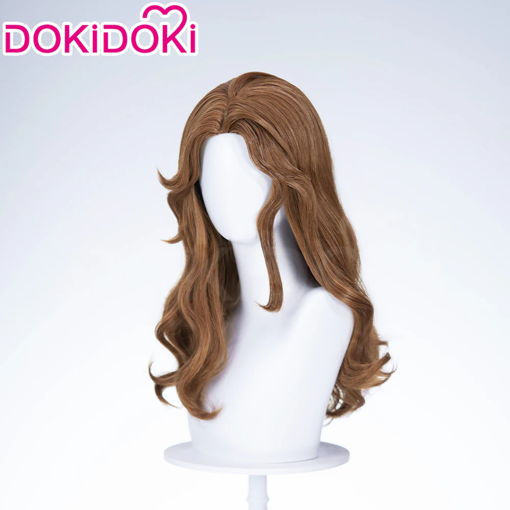 【Ready For Ship】DokiDoki Game Identity Ⅴ Cosplay Ada Mesmer Wig Long Curly Brown Hair Psychologist idv - Image 2