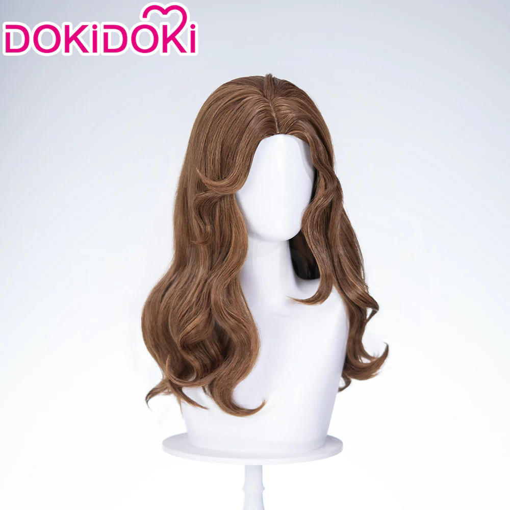 【Ready For Ship】DokiDoki Game Identity Ⅴ Cosplay Ada Mesmer Wig Long Curly Brown Hair Psychologist idv - Image 3
